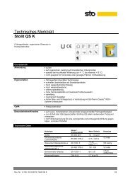 Technisches Merkblatt Stolit QS K Wasserdampfdiffusionswiderstandszahl