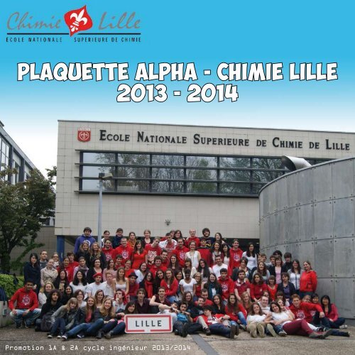 Plaquette ALPHA - CHIMIE LILLE 2013 - 2014