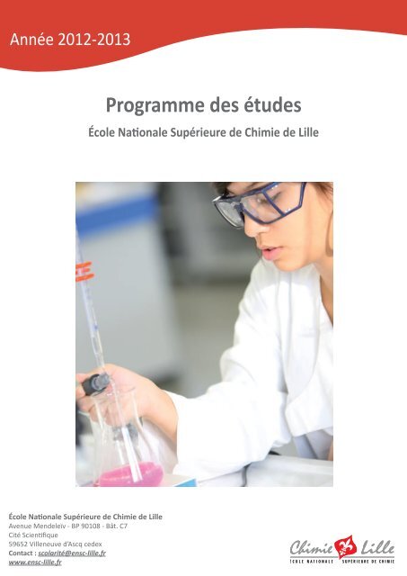 Programme Des Etudes