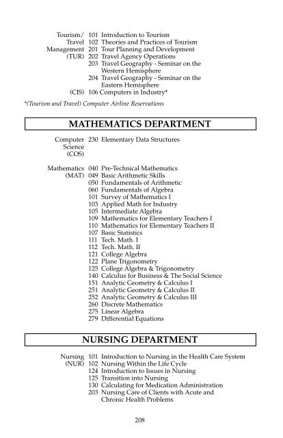 2004-2005 COLLEGE CATALOG - Luzerne County Community ...