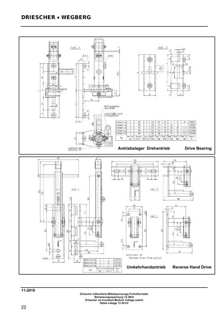 Driescher luftisolierte Mittelspannungs-Freiluftschalter Driescher air ...