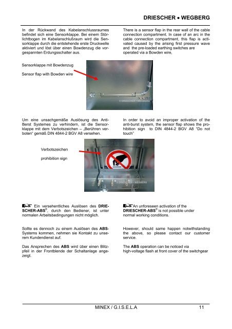 Montage- und Betriebsanleitung Operation and Assembly Instruction