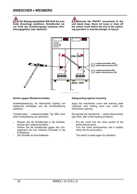 Montage- und Betriebsanleitung Operation and Assembly Instruction