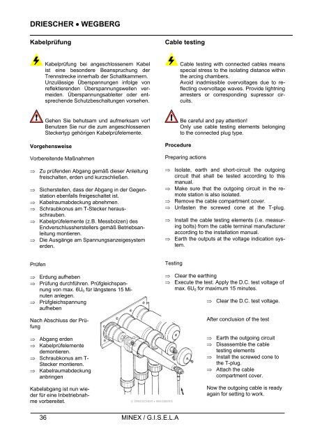 Montage- und Betriebsanleitung Operation and Assembly Instruction