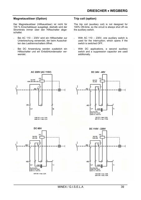 Montage- und Betriebsanleitung Operation and Assembly Instruction