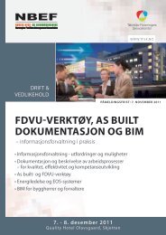 FDVU-verktøy As built dokumentasjon og BIM
