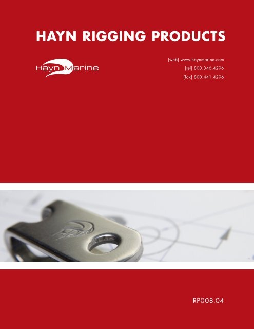 Hayn Rigging Products