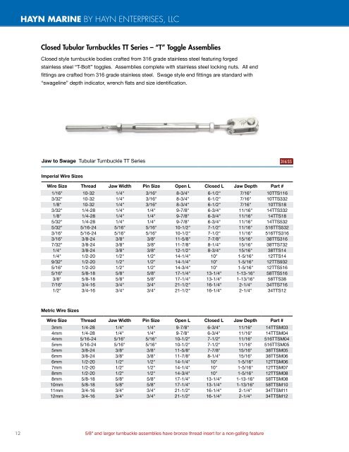 Hayn Rigging Products