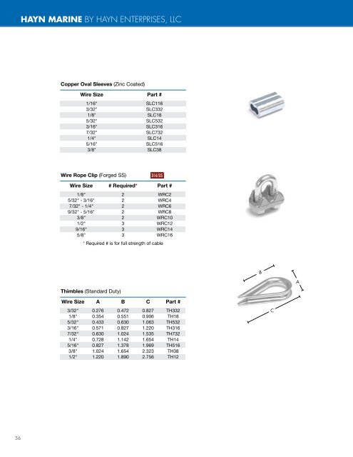 Hayn Rigging Products