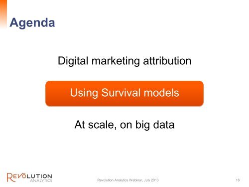 Survival Analysis for Marketing Attribution