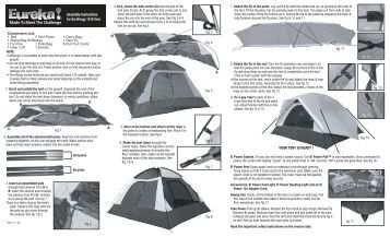 how assemble to eureka tent a Tent List: Component Eureka Assembly: