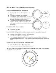 How to Make Your Own Distance Computer