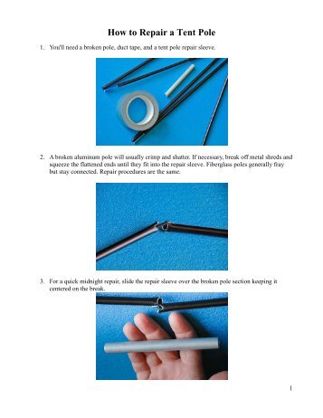 How to Repair a Tent Pole