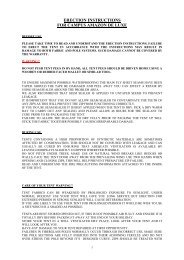 ERECTION INSTRUCTIONS FOR CAMPUS AMAZON DE LUXE