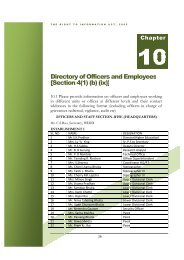 Directory of Officers and Employees [Section 4(1) (b) (ix)]