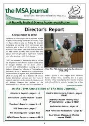 the MSA journal