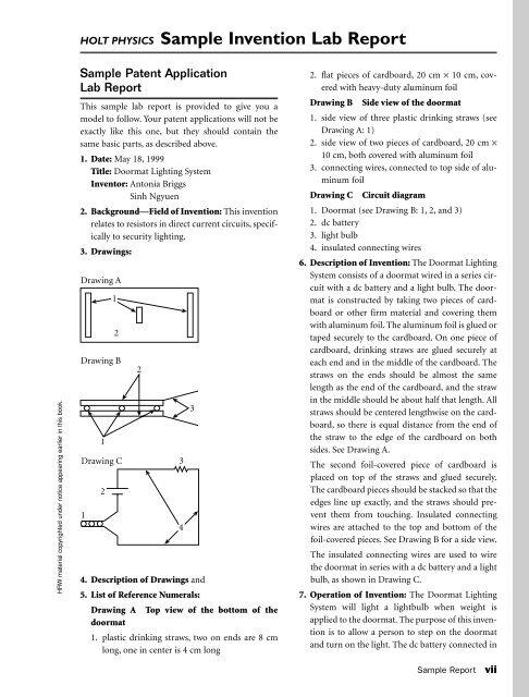 LABORATORY EXPERIMENTS