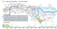 Virgin London Marathon – 2013 Course Map