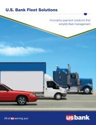 U.S. Bank Fleet Solutions Brochure