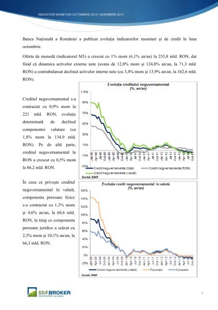 INDICATORI MONETARI - -