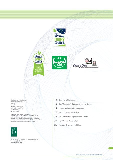 Dairy: Food for Life Annual Report 2009 - The National Dairy Council