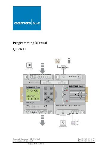 Comat BoxX Programming Manual