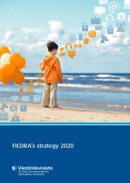 FICORA’s strategy 2020