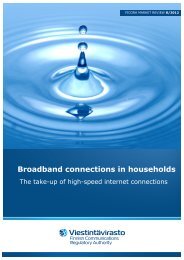 Broadband connections in households