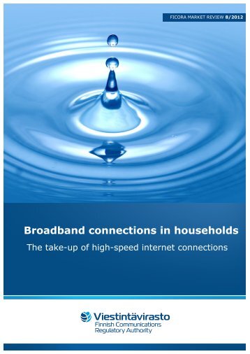 Broadband connections in households