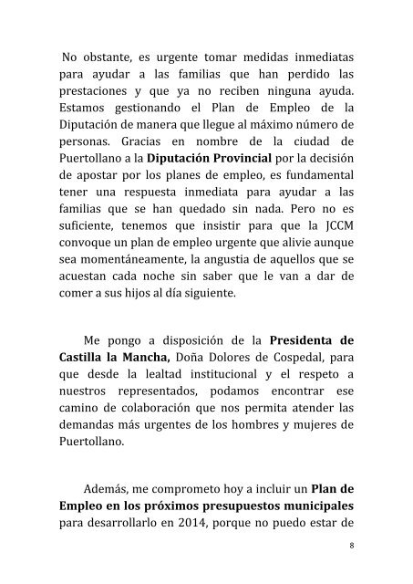 Discurso de Toma de Posesión - Ayuntamiento de Puertollano