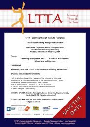 Learning Through the Arts - LTTA and Art make School School and Architecture