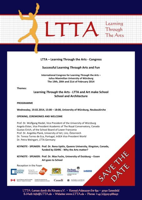 Learning Through the Arts - LTTA and Art make School School and ...