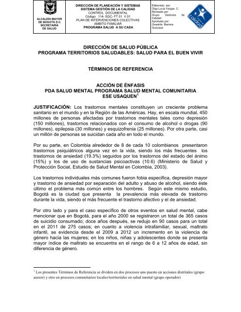 direcciÃ³n de salud pÃºblica programa territorios saludables