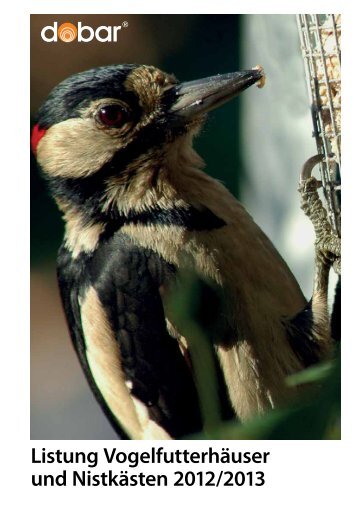 Vogelfutterhäuser aus lasiertem Kiefernholz mit Antikfinish