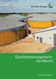 Qualitätsmanagementhandbuch - EnviTec Biogas AG