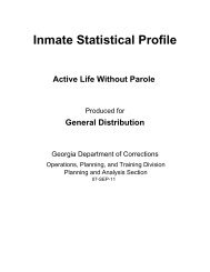 Inmate Statistical Profile