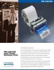 PMU-2200/2300 Series Thermal Mechanism Printer