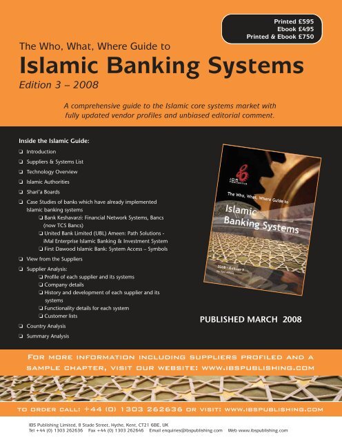 gateway to islamic finance interview - Institute of Islamic Banking ...