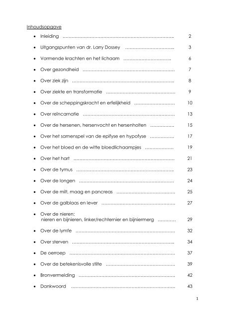 Levend Bewustzijn - Cranio Sacraal eindwerken