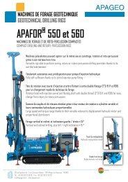 APAFOR 550 et 560