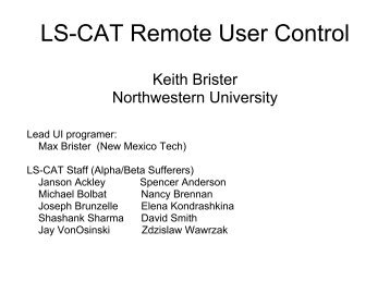 LS-CAT Remote User Control