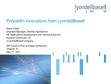 Polyolefin Innovations from LyondellBasell