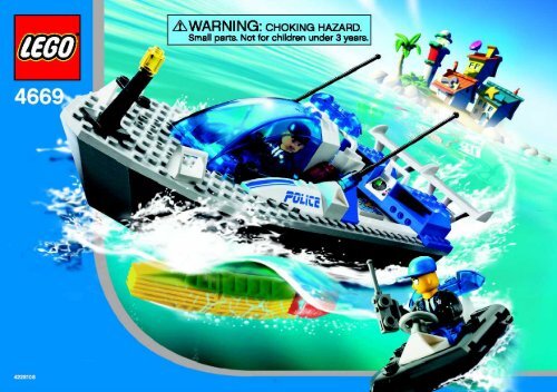 Lego Turbo-charged Police Boat 4669 - Turbo-Charged Police Boat 4669 Bi 4669 Na - 2