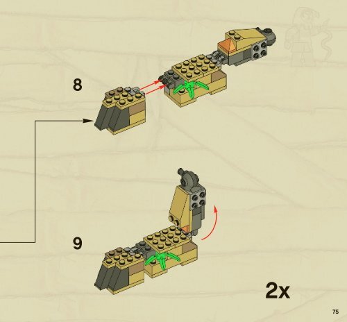 Lego Rise of the Sphinx 7326 - Rise Of The Sphinx 7326 Bi 3005/80+4-7326 V29/39 Book2 - 4