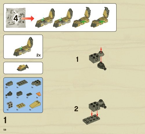 Lego Rise of the Sphinx 7326 - Rise Of The Sphinx 7326 Bi 3005/80+4-7326 V29/39 Book2 - 3