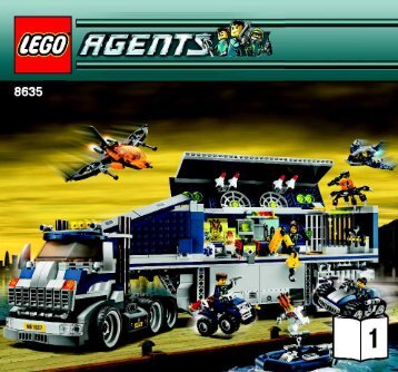 Lego Mobile Command Center 8635 - Mobile Command Center 8635 Build Instr 3005, 8635 1/4 - 1