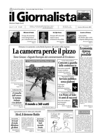 La camorra perde il pizzo