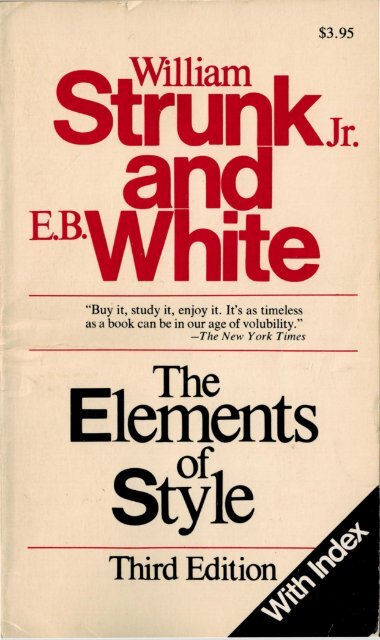 the elements of style william strunk