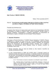 Nota TÃ©cnica nÂº 008-2011 - Fornecimento de ... - Sefaz - ES