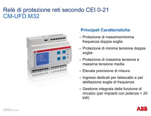 RelÃ¨ di interfaccia CEI 0-21 Prodotti e Sistemi di ... - Nuova Orsud